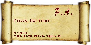 Pisak Adrienn névjegykártya